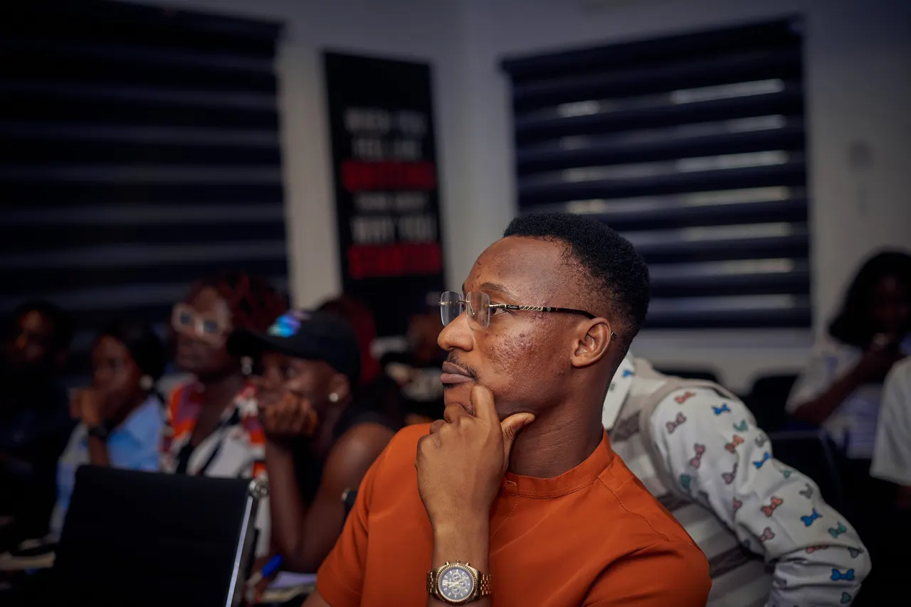 A participant reflecting during a Work Ready session