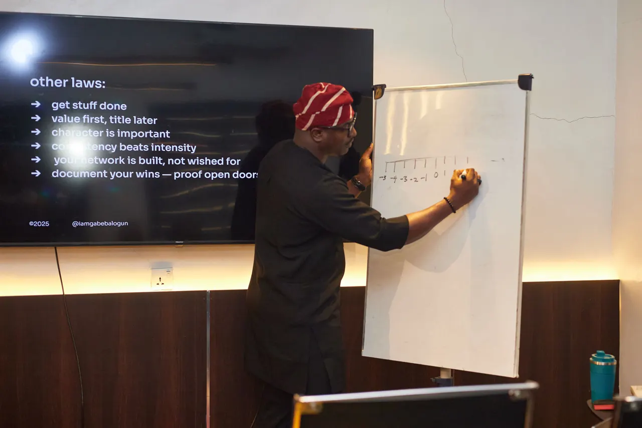 A facilitator mapping ideas on a flipchart during a workshop