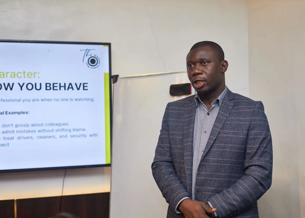 A guest speaker addressing Work Ready participants